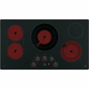 GE Profile - 36" Built-In Electric Cooktop - Black