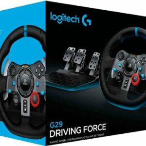 Logitech - G29 Driving Force Racing Wheel and Floor Pedals for PS5, PS4, PC, Mac - Black