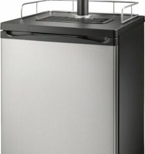 Insignia™ - 5.6 Cu. Ft. 1-Tap Beverage Cooler Kegerator - Stainless Steel