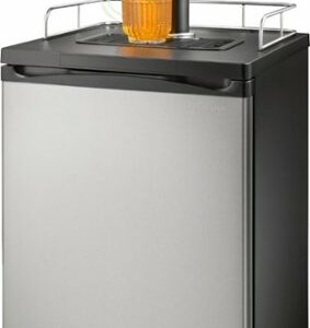 Insignia™ - 5.6 Cu. Ft. 1-Tap Beverage Cooler Kegerator - Stainless Steel