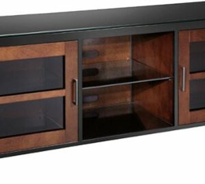 Insignia™ - TV Stand for Most Flat-Panel TVs Up to 70" - Black/Brown