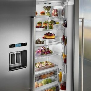 KitchenAid - 29.5 Cu. Ft. Side-by-Side Built-In Refrigerator - Stainless Steel