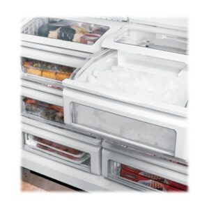 Monogram - 21.9 Cu. Ft. Upright Freezer - Stainless Steel