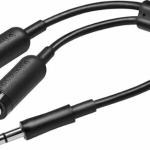 Insignia™ - 3.5mm Stereo Splitter Cable - Black