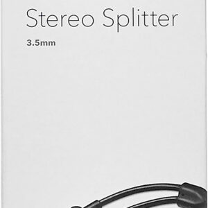 Insignia™ - 3.5mm Stereo Splitter Cable - Black