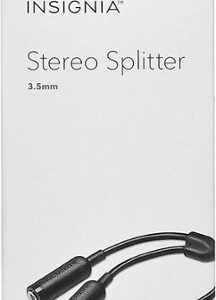 Insignia™ - 3.5mm Stereo Splitter Cable - Black