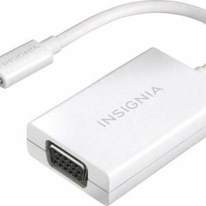 Insignia™ - USB Type-C-to-VGA Adapter - White