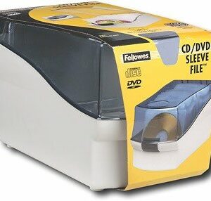 Fellowes - 50-Disc CD Sleeve File - Black