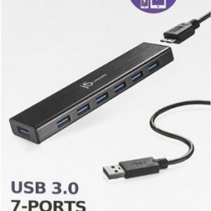 j5create - USB 3.0 7-Port HUB - Black