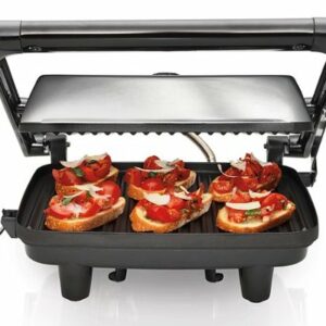 Hamilton Beach - Panini Press Gourmet Sandwich Maker - BLACK