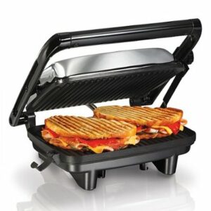 Hamilton Beach - Panini Press Gourmet Sandwich Maker - BLACK