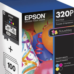 Epson - 320P Standard Capacity Ink Cartridge + Photo Paper - Multicolor