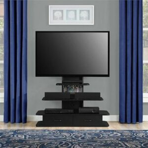 Ameriwood Home - Galaxy TV Stand with Mount for TVs up to 70" - Black