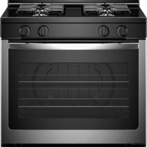 Amana - 5.1 Cu. Ft. Freestanding Gas Range - Stainless Steel