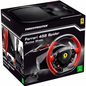 Thrustmaster - Ferrari 458 Spider Racing Wheel for Xbox One - Black/Red/Yellow