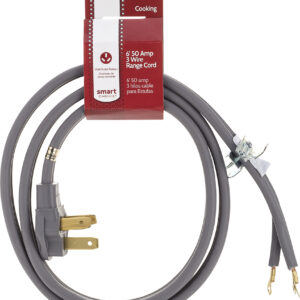 Smart Choice - 6' 3-Wire Range Cord - Gray