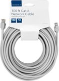 Insignia™ - 100' Cat-6 Ethernet Cable - Gray