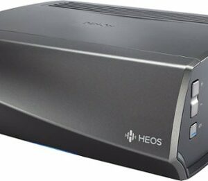 Denon - HEOS AMP HS2SR 200W 2.1-Ch. Wireless Class D Amplifier - Black and Gunmetal