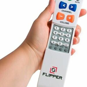 Flipper Remote - Universal Easy to Use Large Button Remote for Seniors and Partially Sighted Users - White