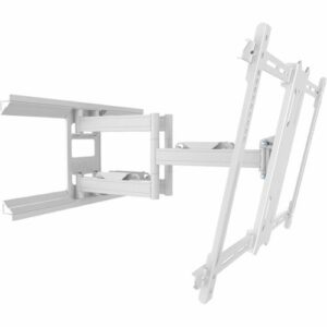 Kanto - Full-Motion TV Wall Mount for Most 37" - 75" TVs - Extends 21.8" - White