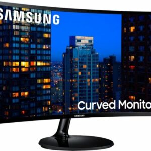 Samsung - 390C Series 24" LED Curved FHD AMD FreeSync Monitor (HDMI, VGA) - Black