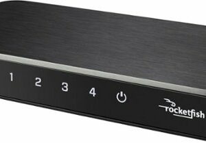 Rocketfish™ - 4-Port 4K  60Hz HDMI Switch Box - Black