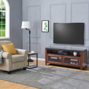 Insignia™ - TV Stand for Most Flat-Panel TVs Up to 60" - Mocha