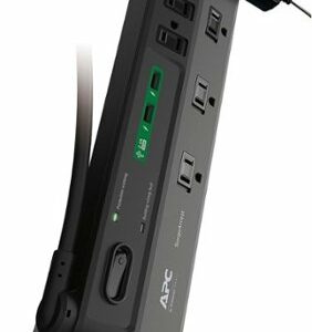 APC - SurgeArrest 8-Outlet PDU - Black