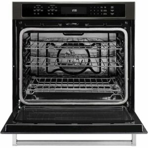 KitchenAid - 30" Built-In Single Electric Convection Wall Oven - Black Stainless Steel