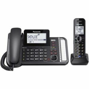 Panasonic - KX-TG9581B DECT 6.0 Expandable Cordless Phone System with Digital Answering System - Black