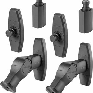 Rocketfish™ - Tilting Wall Mounts for Most Small Speakers (2-Pack) - Black