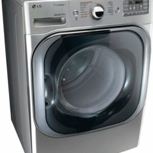 LG - 9.0 Cu. Ft. Electric Dryer with Steam and Sensor Dry - Graphite steel