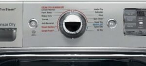 LG - 9.0 Cu. Ft. Electric Dryer with Steam and Sensor Dry - Graphite steel