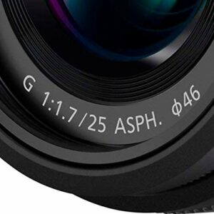 Panasonic - LUMIX G 25mm f/1.7 ASPH. Lens for Mirrorless Micro Four Thirds Compatible Cameras, H-H025-K - Black