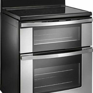 Whirlpool - 6.7 Cu. Ft. Self-Cleaning Freestanding Double Oven Electric Convection Range - Stainless Steel