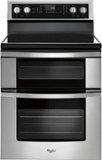 Whirlpool - 6.7 Cu. Ft. Self-Cleaning Freestanding Double Oven Electric Convection Range - Stainless Steel