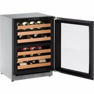 U-Line - Wine Captain 43-Bottle Built-In Wine Cooler - Custom Panel Ready