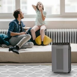 WINIX - Tower 355 Sq. Ft. Air Purifier - Gray