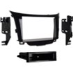 Metra - Dash Kit for Select 2013-2017 Hyundai Elantra DIN - High Gloss Black