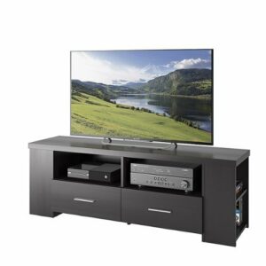 CorLiving - Bromley TV Bench, for TVs up to 75" - Ravenwood Black