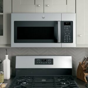 GE - 1.7 Cu. Ft. Over-the-Range Microwave - Stainless Steel