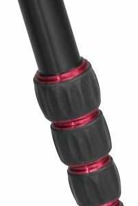 Sunpak - TravelLite Pro Reverse Folding 63" Tripod - Black with red accents