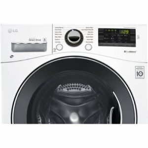 LG - 2.2 Cu. Ft. High-Efficiency Compact Front-Load Washer with 6Motion Technology - White