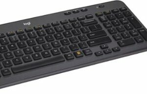 Logitech - MK360 Full-size Wireless Scissor Keyboard and Mouse - Black