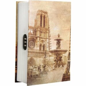 Barska - Paris Book Lock Box with Combination Lock - Beige/Brown