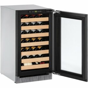 U-Line - Wine Captain 31-Bottle Built-In Wine Cooler - Custom Panel Ready