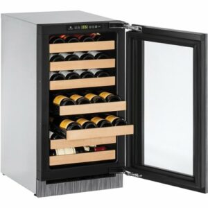 U-Line - Wine Captain 31-Bottle Built-In Wine Cooler - Custom Panel Ready