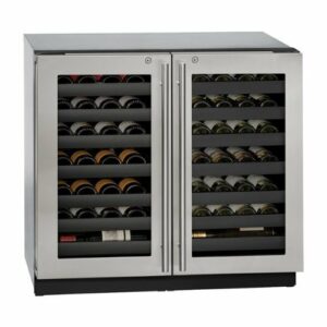 U-Line - Wine Captain 62-Bottle Built-In Wine Cooler - Stainless Steel