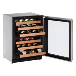 U-Line - Wine Captain 43-Bottle Wine Cooler - Stainless Steel