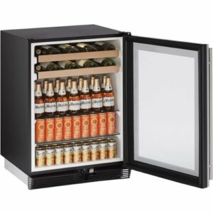 U-Line - 1000 Series 16-Bottle Built-In Wine Refrigerator - Stainless Steel